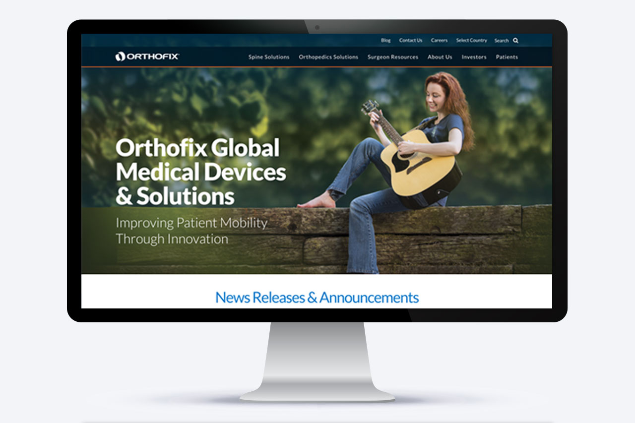 Orthofix Web Redesign